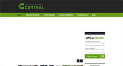 Desktop Screenshot of militarycollegescentral.com