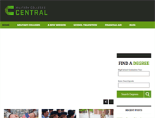 Tablet Screenshot of militarycollegescentral.com